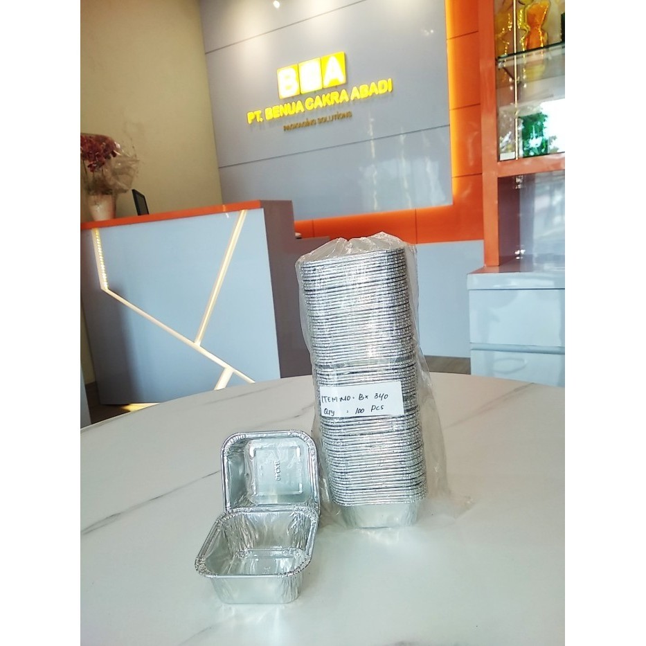Alunium Voil Tray Cup Bx-340 / Bx 340 Isi 100Pcs