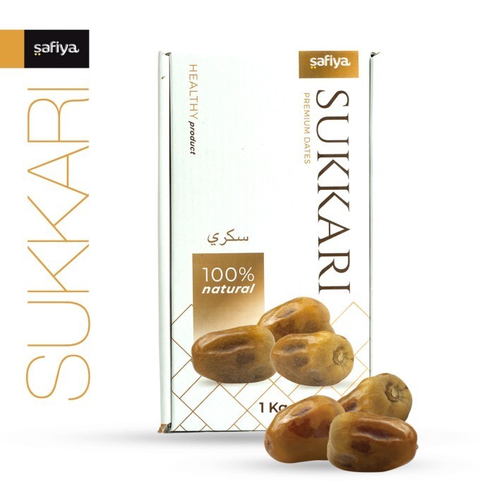 

Kurma - Kurma Sukari 1 Kg King Dates Sukkari Authentic Safiya Food
