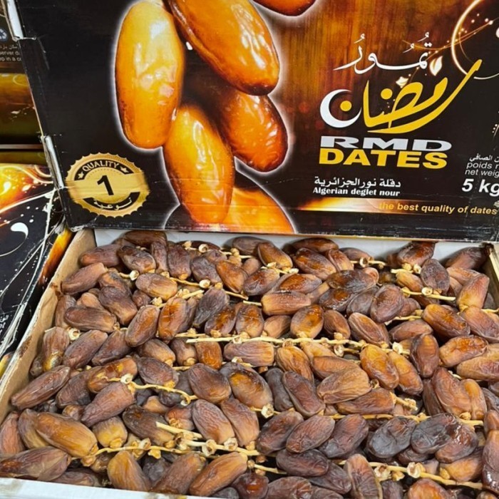 

Kurma - Kurma Tangkai Afia' Dates/1Kg Fres Degleg Noor From Algeria