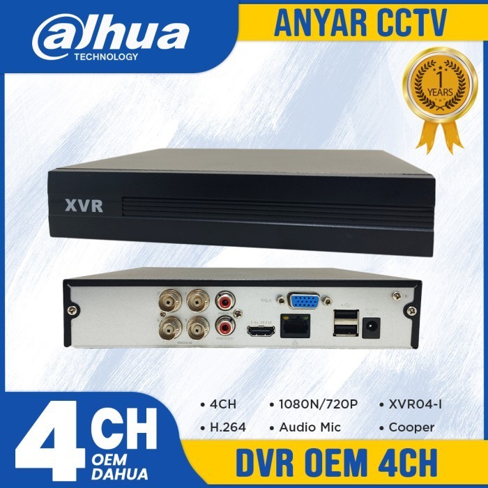 DVR DAHUA OEM 4CH XVR04-I DVR OEM DAHUA 4CH - Garansi 2Tahun By Dahua