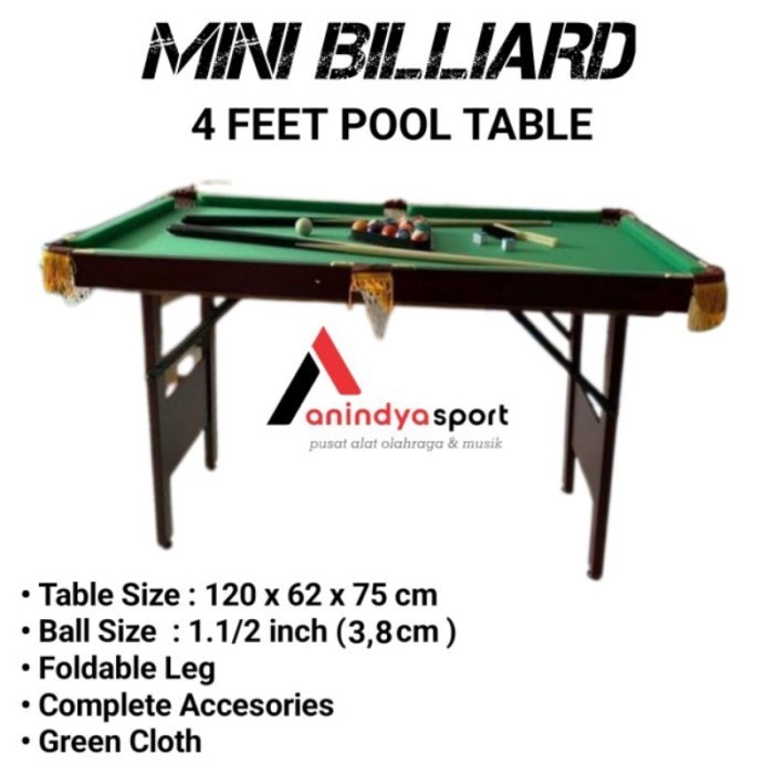 Terlaris Meja Billiard Mini / Mini Pool Table / Billiard Table Folded Legs Promo Terbaru