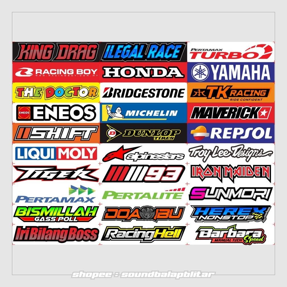 tomonimart Stiker Herex Anti Air Vynil Racing Pack Isi 30 - King Drag ||