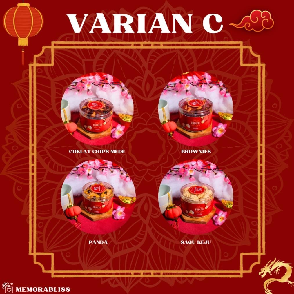 

AQW READY STOCK Premium Hampers Imlek CNY Prosperity [Isi 3 toples] FREE HANGTAG, CARD & ANGPAO / Chinese New Year Hampers / Hampers Snack / Kue kering