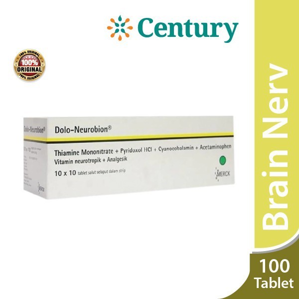 DOLO NEUROBION DRAGEE 1 STRIP /  VITAMIN B KOMPLEKS / VIT B/B COMPLEX/VIT B1/OBAT PEGAL LINU