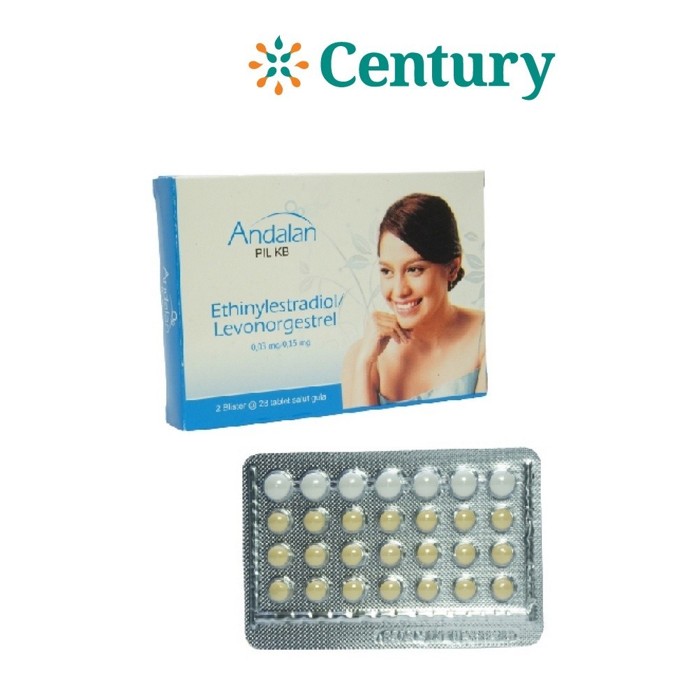 ANDALAN PIL KB 1 STRIP ISI 28 TABLET / PIL KB / KONTRASEPSI