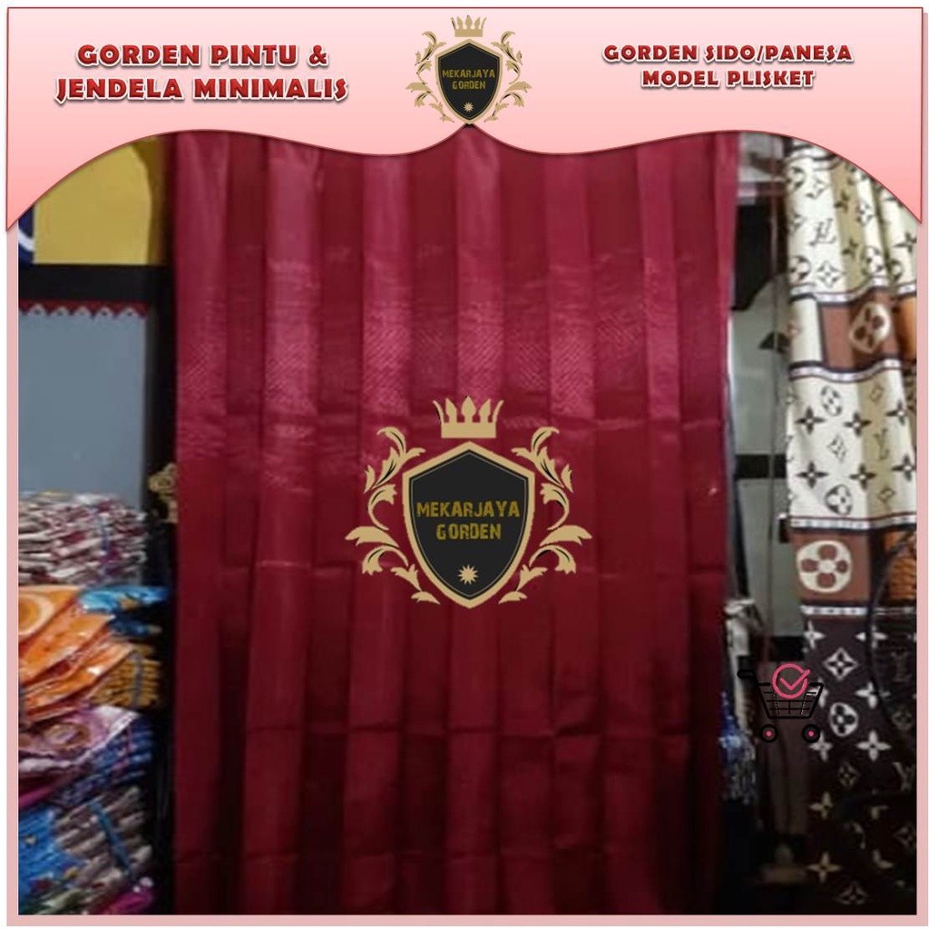 TDG GORDEN SIDO POLOS KORDEN PINTU SATIN WAJIK HORDENG JENDELA KELAMBU EL PLISKET QOA