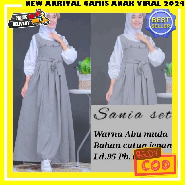 Gamis Anak Tanggung Kekinian Gsmis Ank Ied Raya 2024 Elegant Baju Busana Muslim Anak Perempuan Gamus