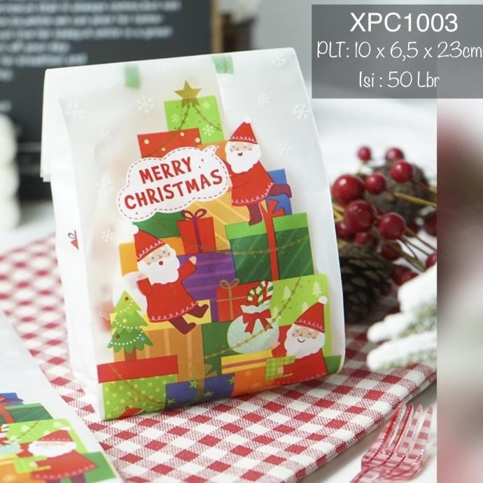 

Terlaris Plastik Kue Roti Cookies Nastar Xpc1003 Natal Merry Christmas Pengiriman Cepat