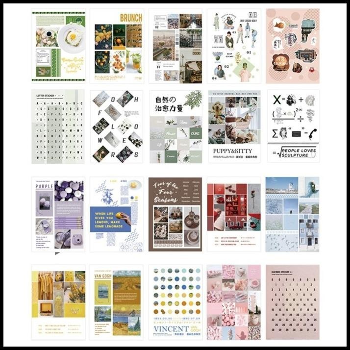 

TERBARU AESTHETIC BUKU STICKER MAJALAH LEMBAR PACK JOURNAL SCRAPBOOK PLANNER !!