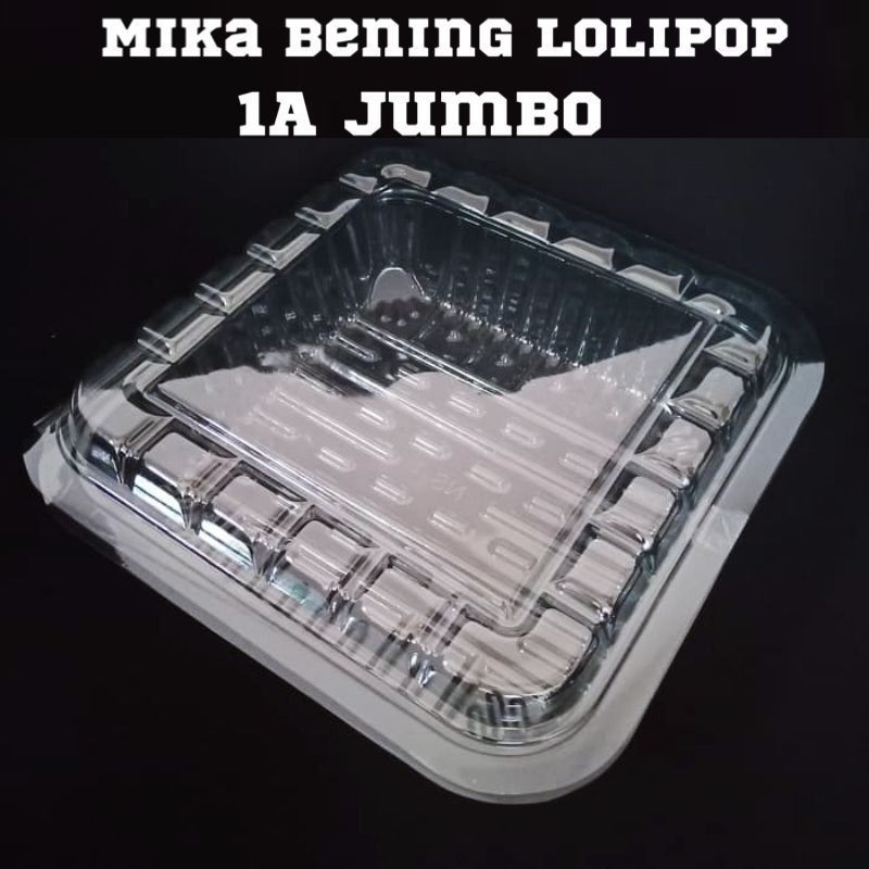PLASTIK MIKA KUE UKURAN 1A JUMBO/ MIKA KOTAK BESAR/ BOX MIKA KUE BOLU BESAR