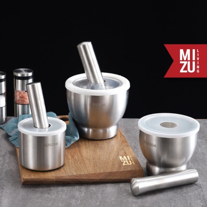 Tsubusu S Mortar Pestle Ulekan Cobekan Tumbukan Stainless Steel