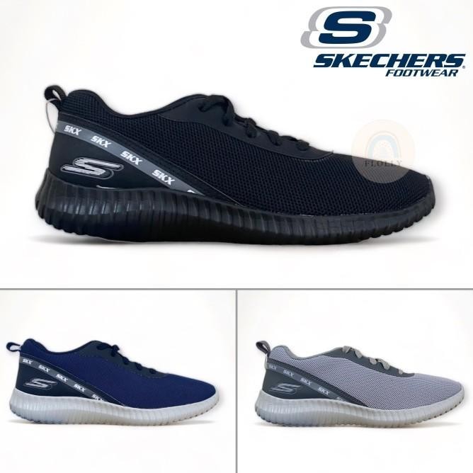 Sepatu Pria Skechers Sneakers Sport Tali Casual Man SLip On Import