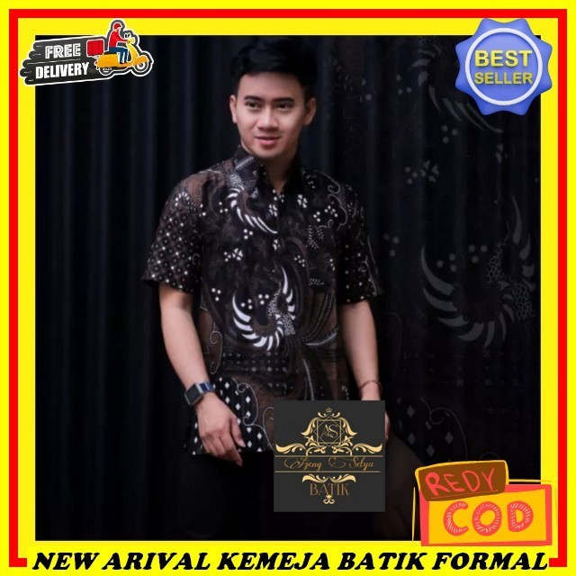 Baju Kondangan Cowok Kekinian Kwmeja Batek Dewass Terbaru 2024 Hem Batik Pria Lengan Panjang Lemeja 