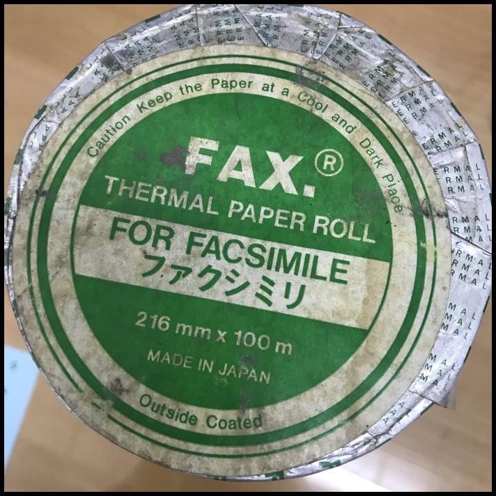 

DISKON KERTAS FAX UKURAN 216 MM X 100M - THERMAL PAPER !!