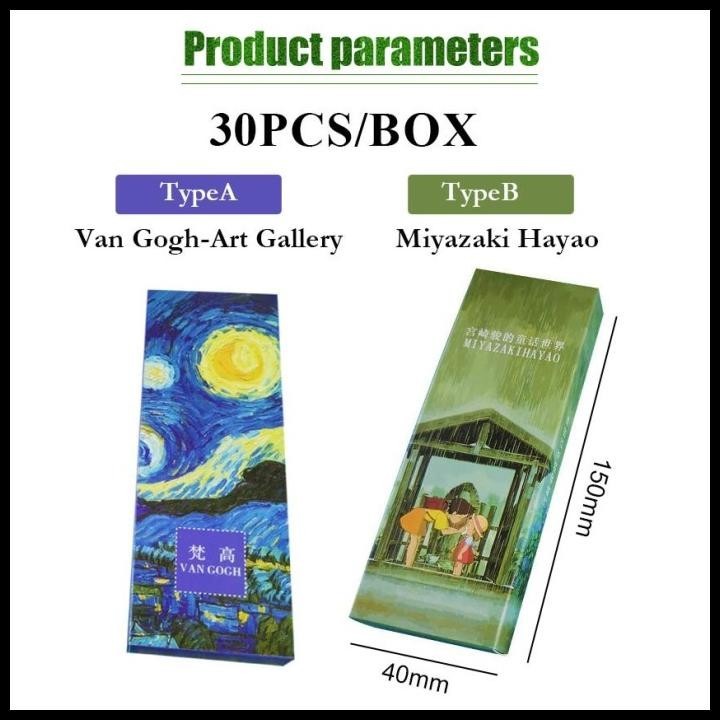 

DISKON PEMBATAS BUKU PAPER BOOKMARK PENANDA BUKU VAN GOGH MIYAZAKI HAYAO !!!!!