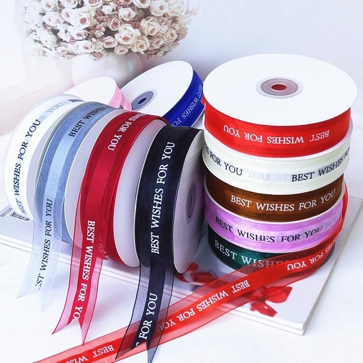 

Harga Spesial" PITA SATIN ROLL PITA KEMASAN BOX KADO TULISAN BEST WISHES FOR YOU DEKORASI BUKET PITA SATIN ROLL 2.5CM ||