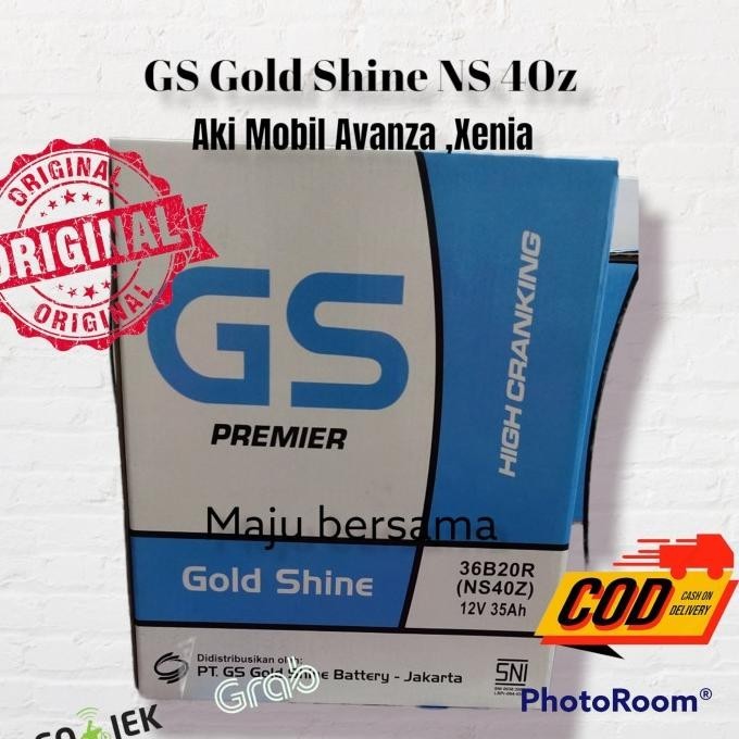 Aki Mobil Daihatsu Taruna Ns40Z (36B20R) Gs Gold Shine Aki Basah Kp 759