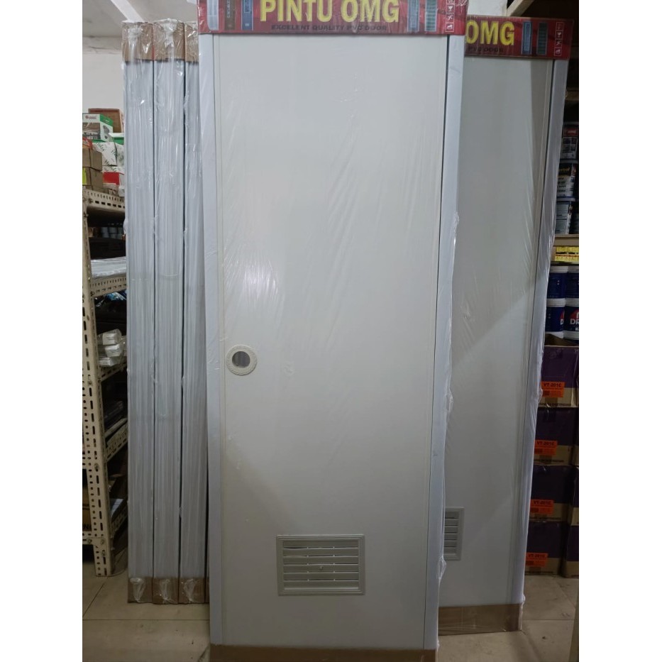 Terlaris Pintu Kamar Mandi PVC Pintu PVC Polos Pintu WC Plastik PVC