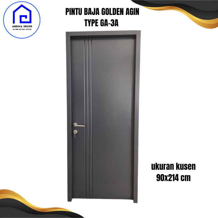Terlaris Pintu Baja kamar tidur / pintu utama Golden Agin Type GA - 3A