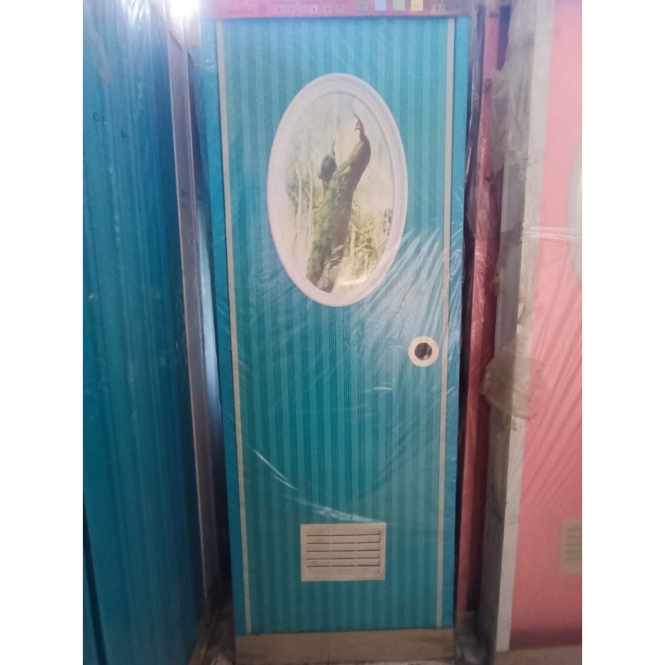 Terlaris Pintu Kamar Mandi Kaca Oval PVC Pintu PVC Polos Pintu WC Plastik PVC