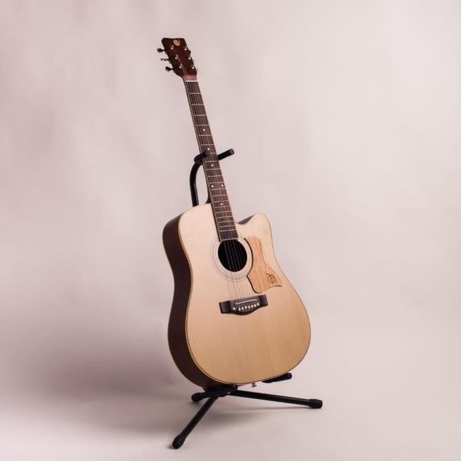 Gitar Akustik Mandalika L-02 Natural Original Full Set