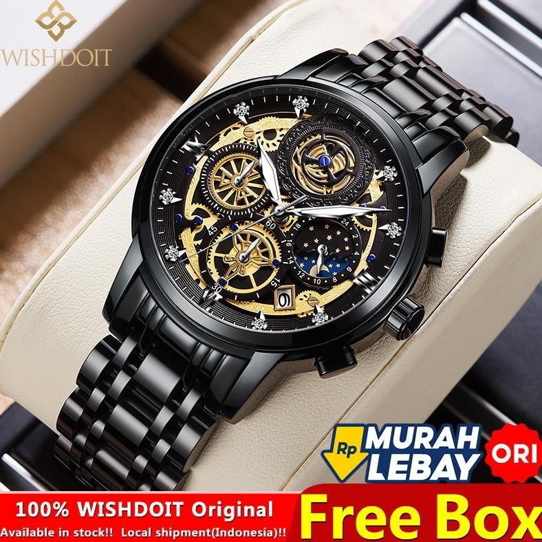 READY [COD]WISHDOIT Jam Tangan Pria Anti Air Original Terbaru Keren Laki Laki Anak Tahan Air Lelaki 