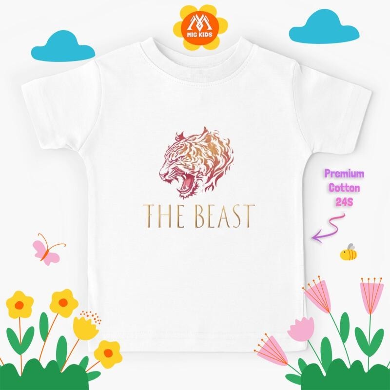 Baju Kaos Anak Logo beast,fanny beast Tiger fanny 525