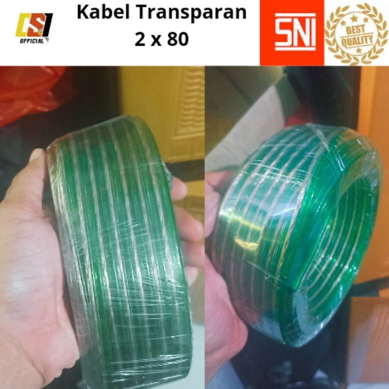 KABEL LISTRIK TRANSPARAN / KABEL AUDIO