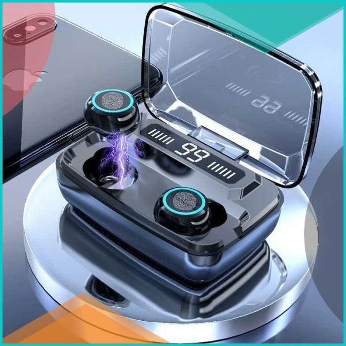 ZEBRA TWS Earphone Bluetooth 5.1 LED Touch Powerbank Dock 2000mAh M11