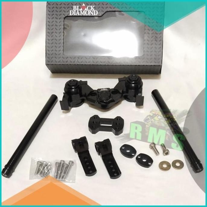 STANG JEPIT BLACK DIAMOND KHUSUS HONDA ADV-150 ADV-160 PLUS BREKET PNP