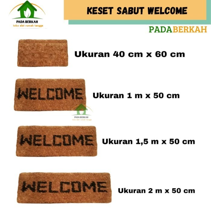 Keset Sabut Kelapa Welcome Keset Sabut Tebal Keset Sabut