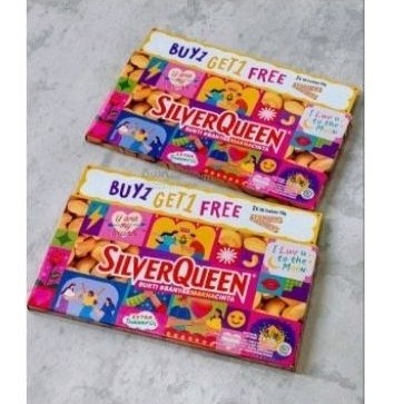 

F56 COKLAT SILVER QUEEN BUY 1 GET 1 FREE COKLAT VALENTINE Q7Q