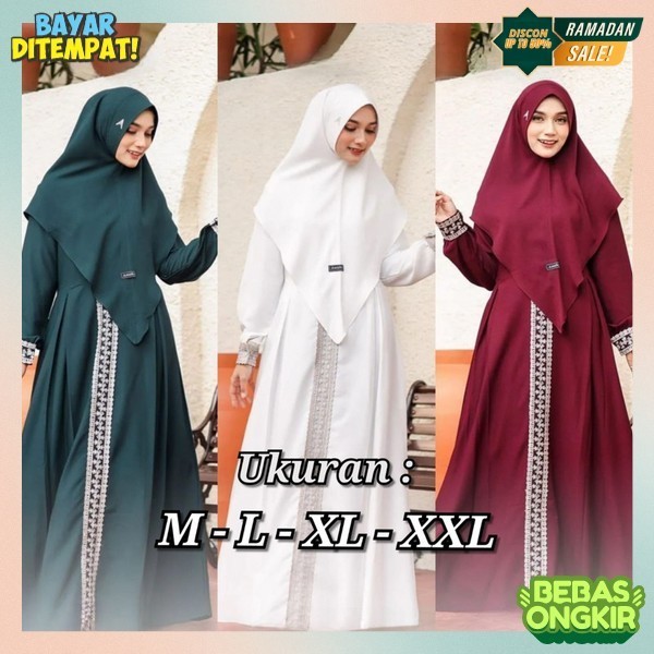 Baju Muslim Wanita Terbaru 2024 Games Dewasa Dres Pengajian Seragam Ibu Korea Style Elegan Mewah Gau