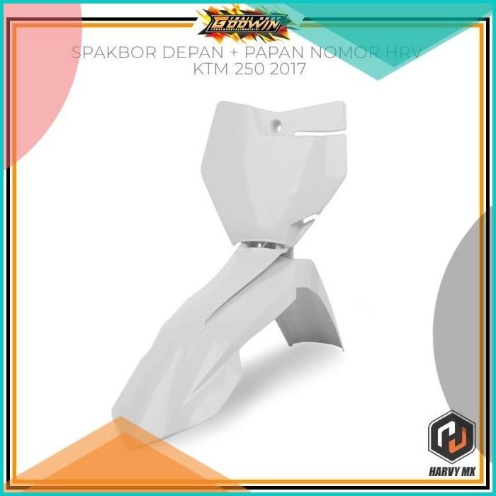 Paketan Body Trail Slebor Depan Plus Plat Nomor HRV KTM 250 2017 Hitam