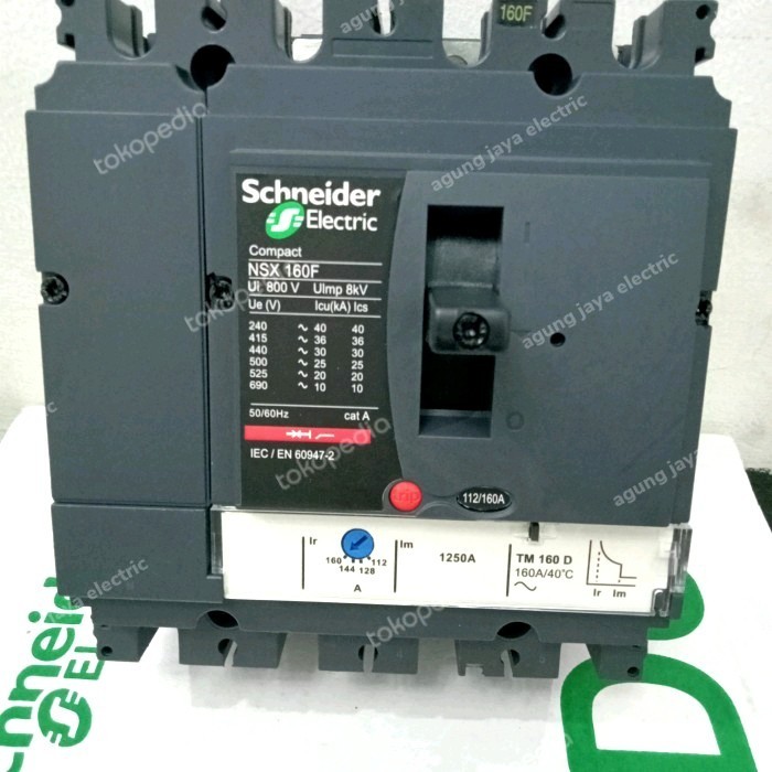 SCHNEIDER MCCB NSX 160F NSX 4P 160A LV430640 36KA 4P POLE