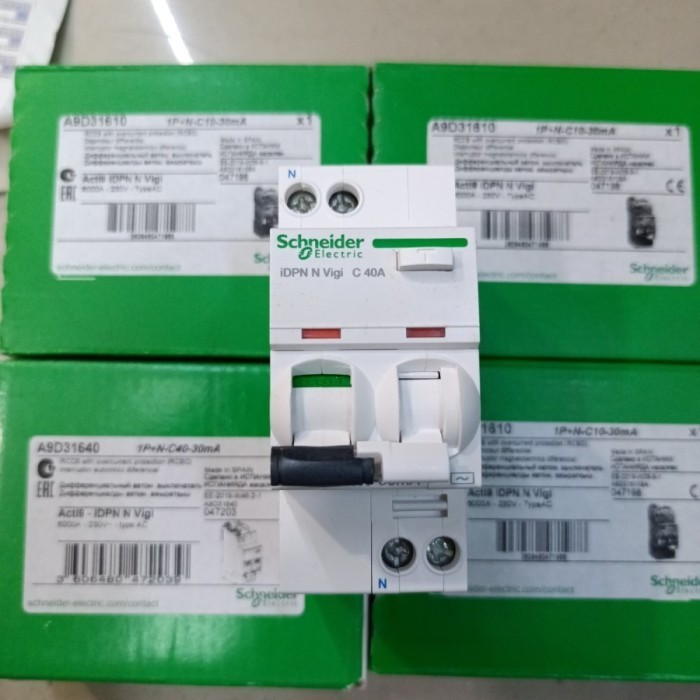 RCBO IDPN VIGI 2P 40A 30MA SCHNEIDER A9D31640