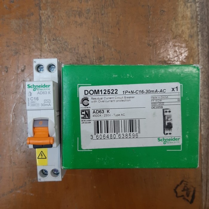 RCBO SLIM SCHNEIDER 16A