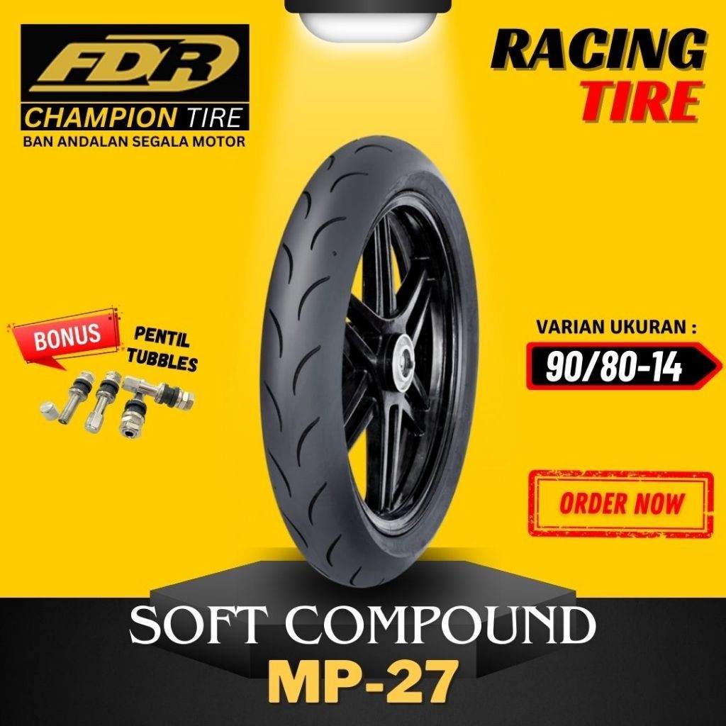 [Ready Cod] (Ready Sto) Ban Corsa Platinum R46 Ring 14 / Ban Fdr Mp27 Mp76 Soft Compound Ring 14 /