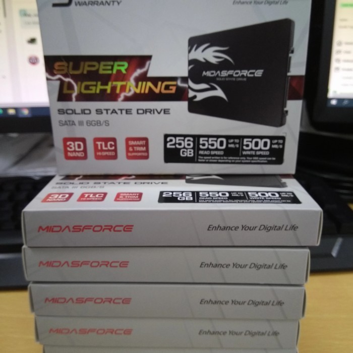 Ssd Midasforce Super Lightning [256Gb] Sata 3 2.5 Inch