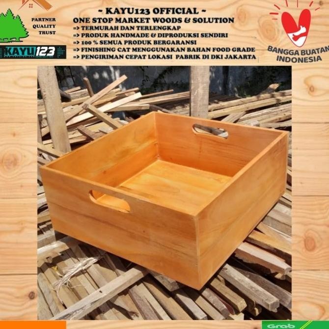 

Box Hampers Parcel + Handle Full Kayu Storage Parsel Box Serbaguna