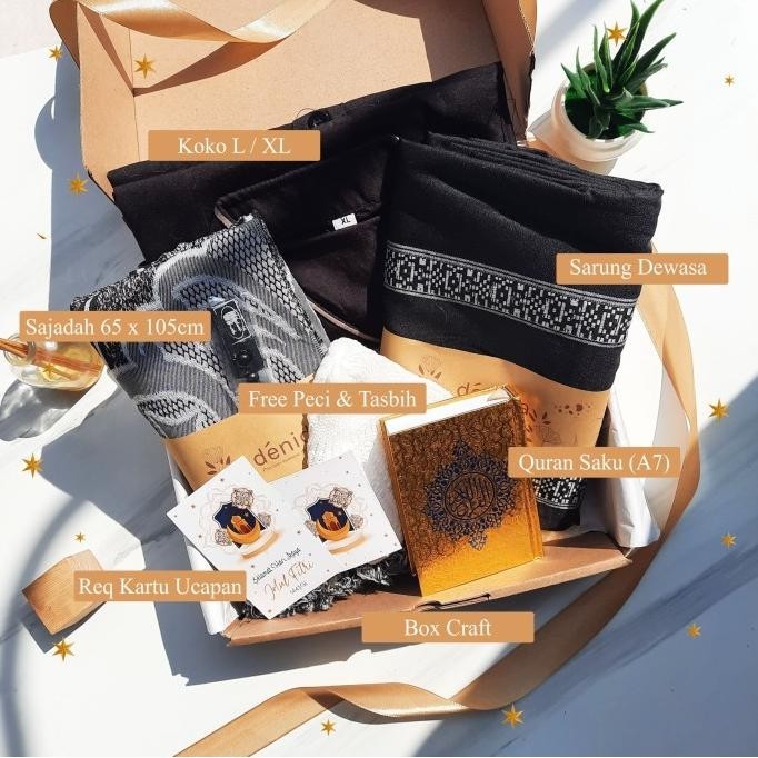 

Gift Box Hampers Koko Sarung Sajadah Kado Ulang Tahun Pacar Kado Cowok