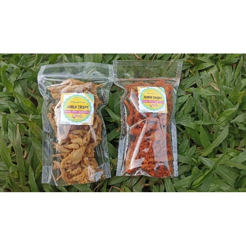 

20 BUNGKUS JAMUR KRISPI "HIRATAKREZZZ" GURIH RENYAH || RASA SAPI PANGGANG || RASA BALADO || PEDAS || ORIGINAL || JAMUR TIRAM KRISPI KEMASAN KECIL & STANDING POUCH