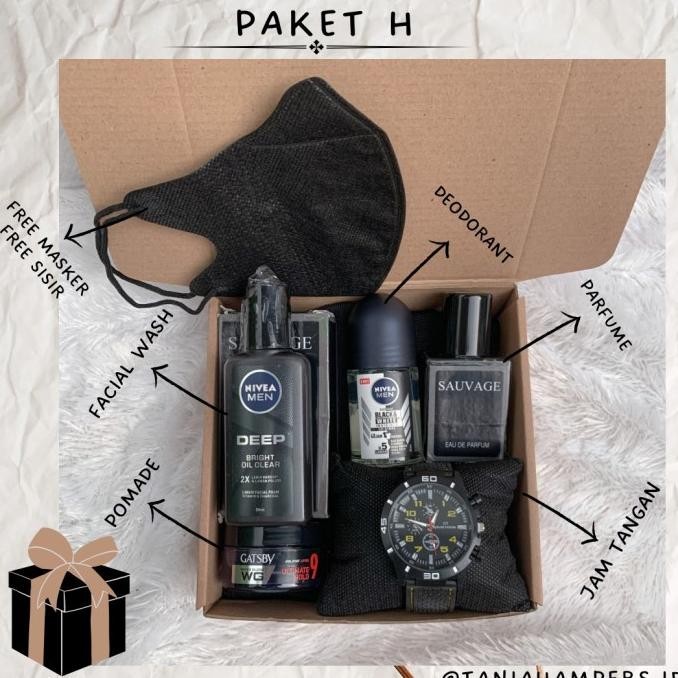 Paket Hh Kado Gift Box Hampers Cowok Pria Hadiah Ulang Tahun Wisuda