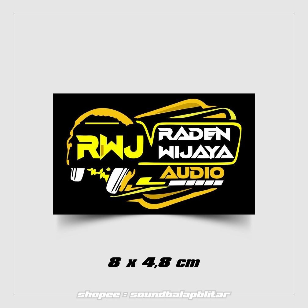 

karomstore Stiker RWJ Raden Wijaya Audio Vynil Bijian Anti Air ||
