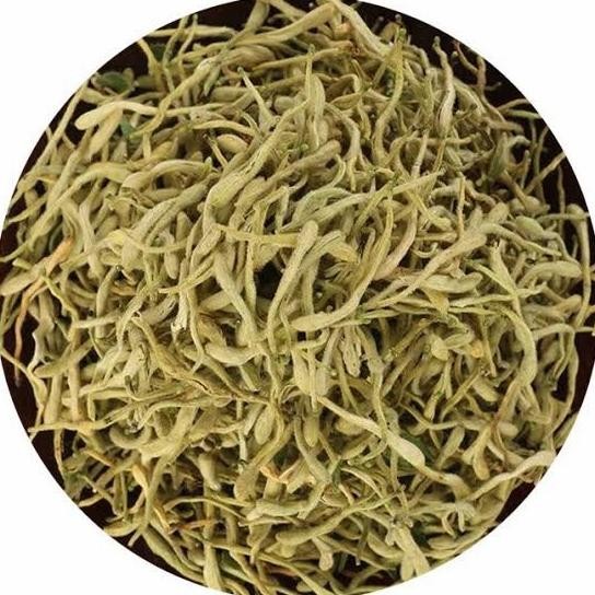 

100 GRAM JIN YIN HUA TEH BUNGA HONEYSUCKLE HONEY SUCKLE FLOWER TEA TAC