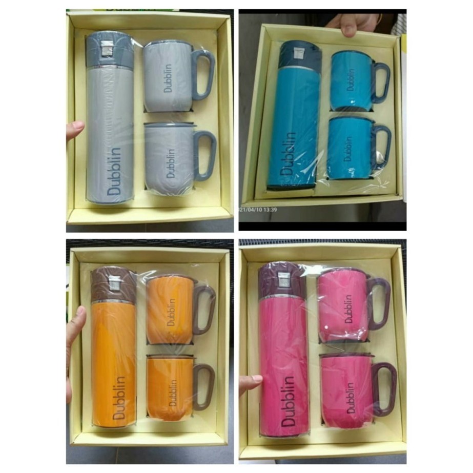 Termos dan Gelas Mug Polo Dubblin Regent Gift Set 3 pcs Bagus