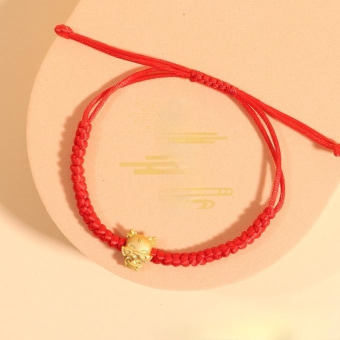 

Best Seller Gelang Merah Naga Emas Gelang Tali Merah Gold Dragon Bracelet Murah Limited Edition