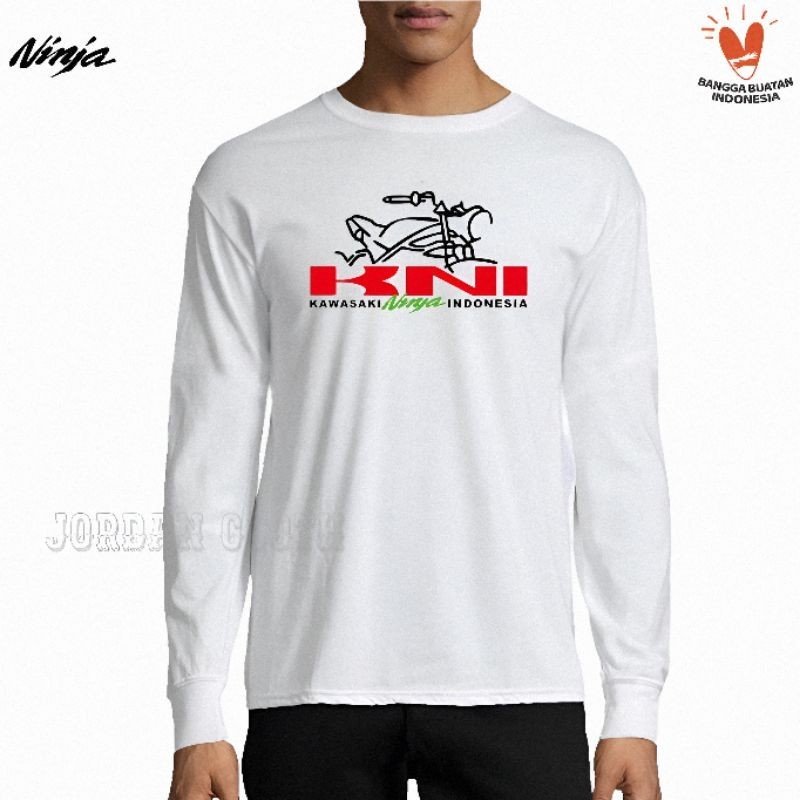 Tshirt Baju Kaos Lengan Panjang Kawasaki Ninja Indonesia