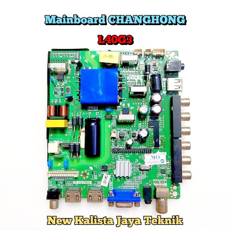MAINBOARD CHANGHONG L-40G3 ORIGINAL TP.V56.PB801 MB L40G3 MB CHANGHONG 40G3 MOTHERBOARD L40G3 MAINBO