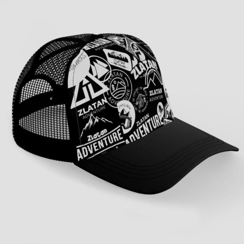 Topi Harian Topi Zlatan Adventure New Trucker Sublim Pria Wanita Original Terlaris